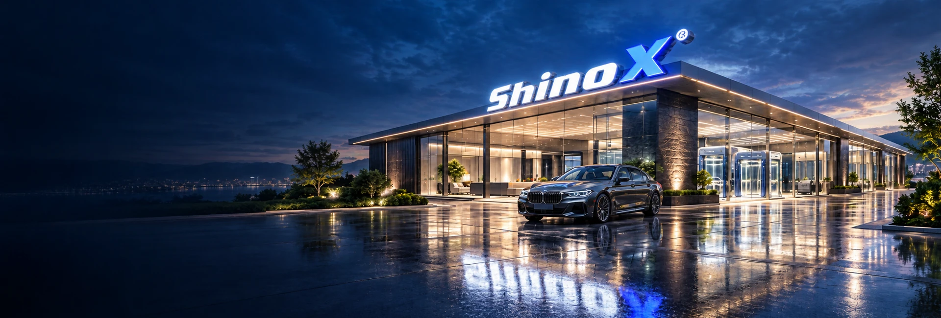 使用者提供的 ShinoX 展示中心概念外觀